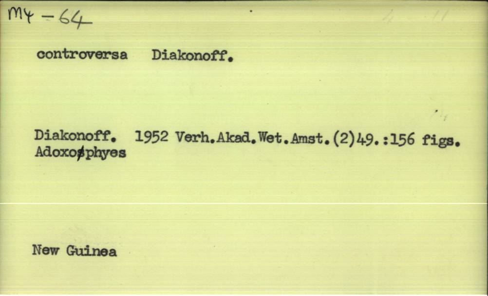 front of card